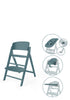 Hochstuhl 'Click & Fold' 4-in-1 Set Stone Blue