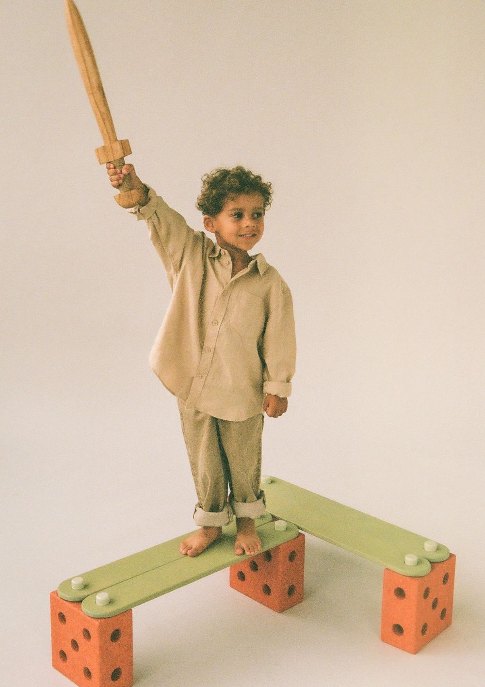 MODU Balance Track-Set 17-teilig Burnt Orange / Dusty Green
