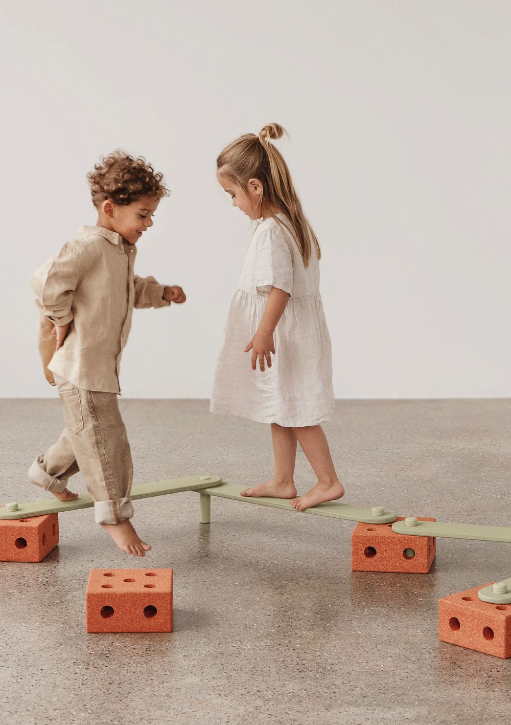 MODU Balance Track-Set 17-teilig Burnt Orange / Dusty Green