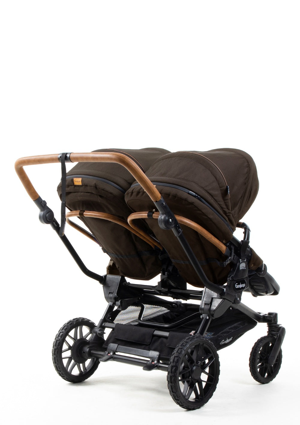 Emmaljunga Zwillingskinderwagen 'Double SENTO ERGO+' Outdoor Brown