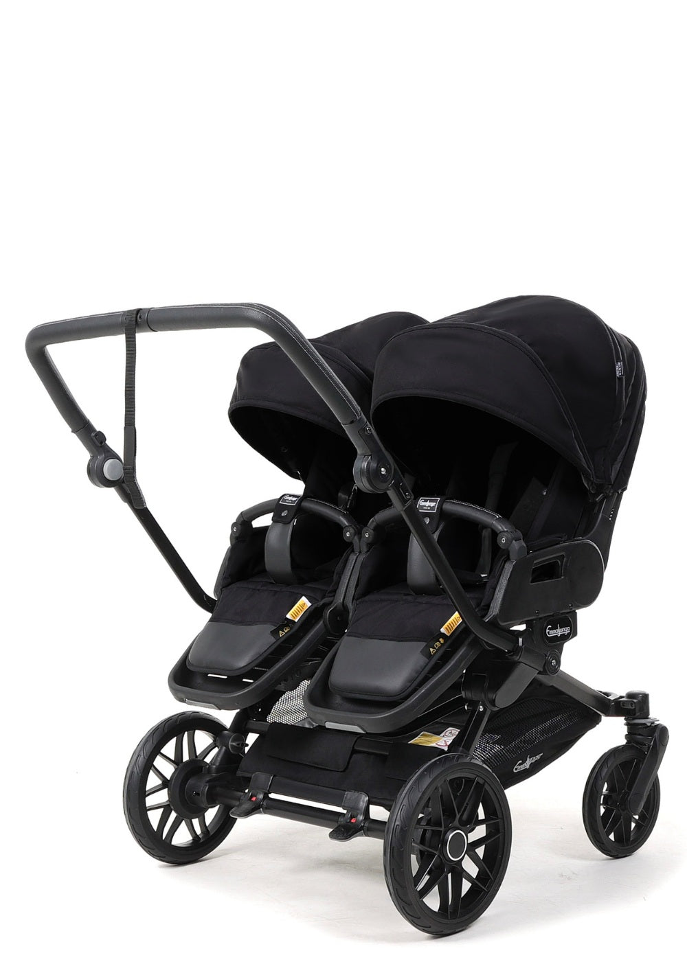 Emmaljunga Zwillingskinderwagen 'Double SENTO FLAT+' Urban Black