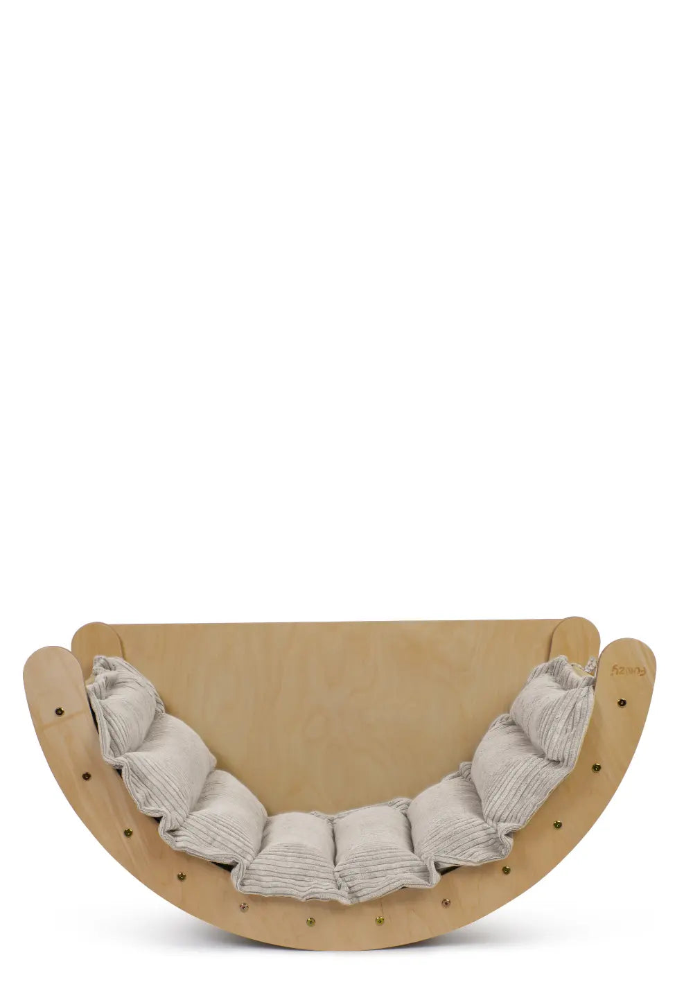 Funzy Kletterbogen & Kissen Set Birke Natur Cord Creme Beige