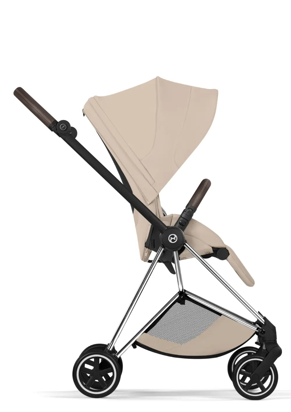 Cybex Kinderwagen-Set 'Mios' Cozy Beige / Chrome Brown Frame
