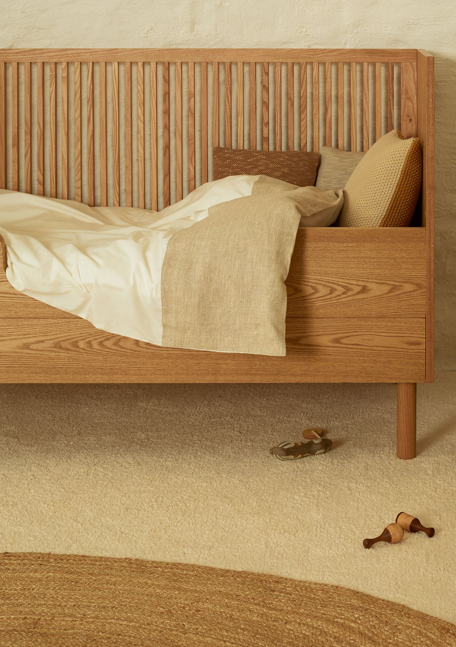 Babybett 'Hai No Ki' Natural Ash 140x70