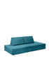 Spielsofa Velours Dino Türkis