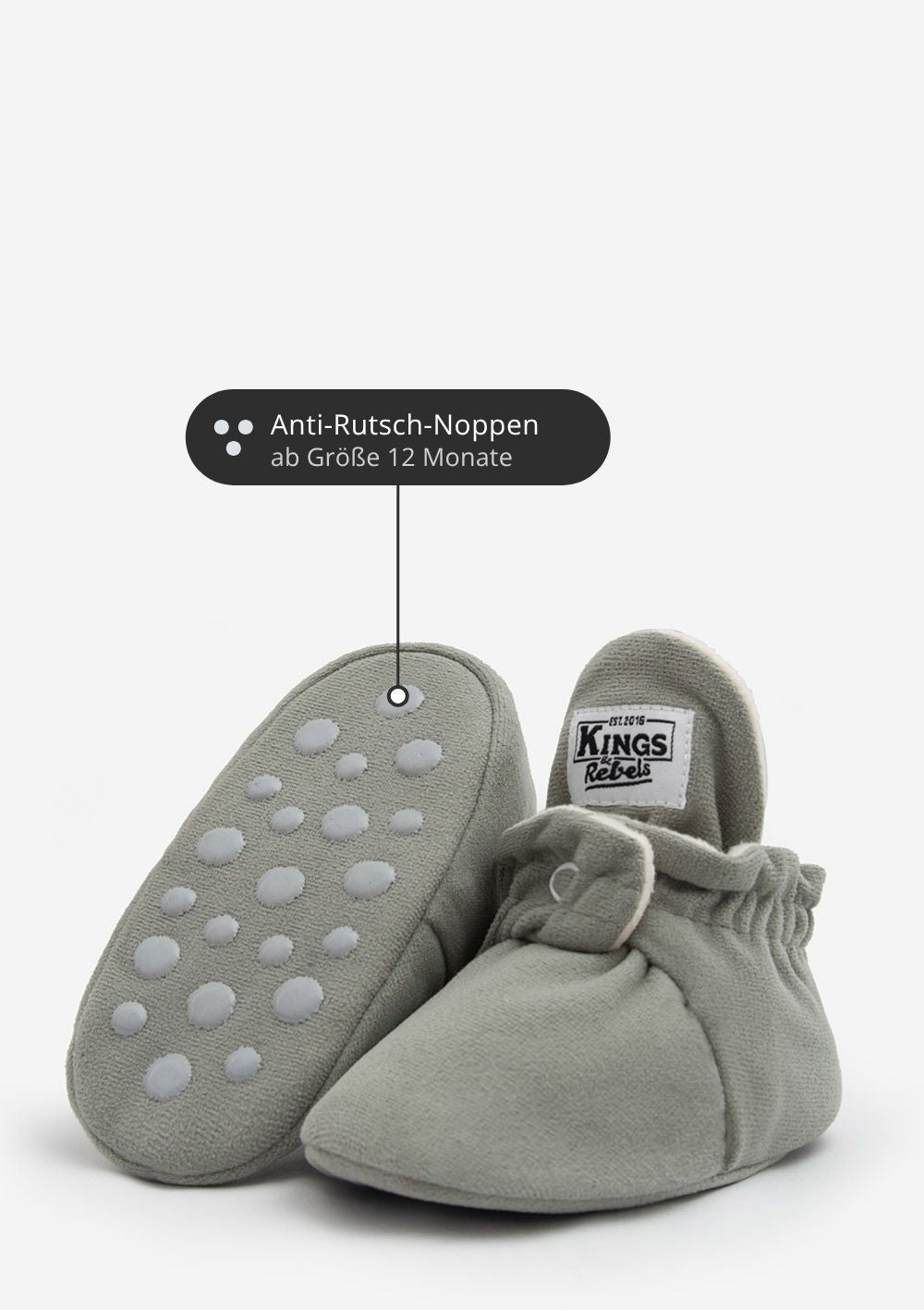 Kings & Rebels Booties Gripper-Linie mit Anti-Rutsch-Noppen ab Größe 12 Monate