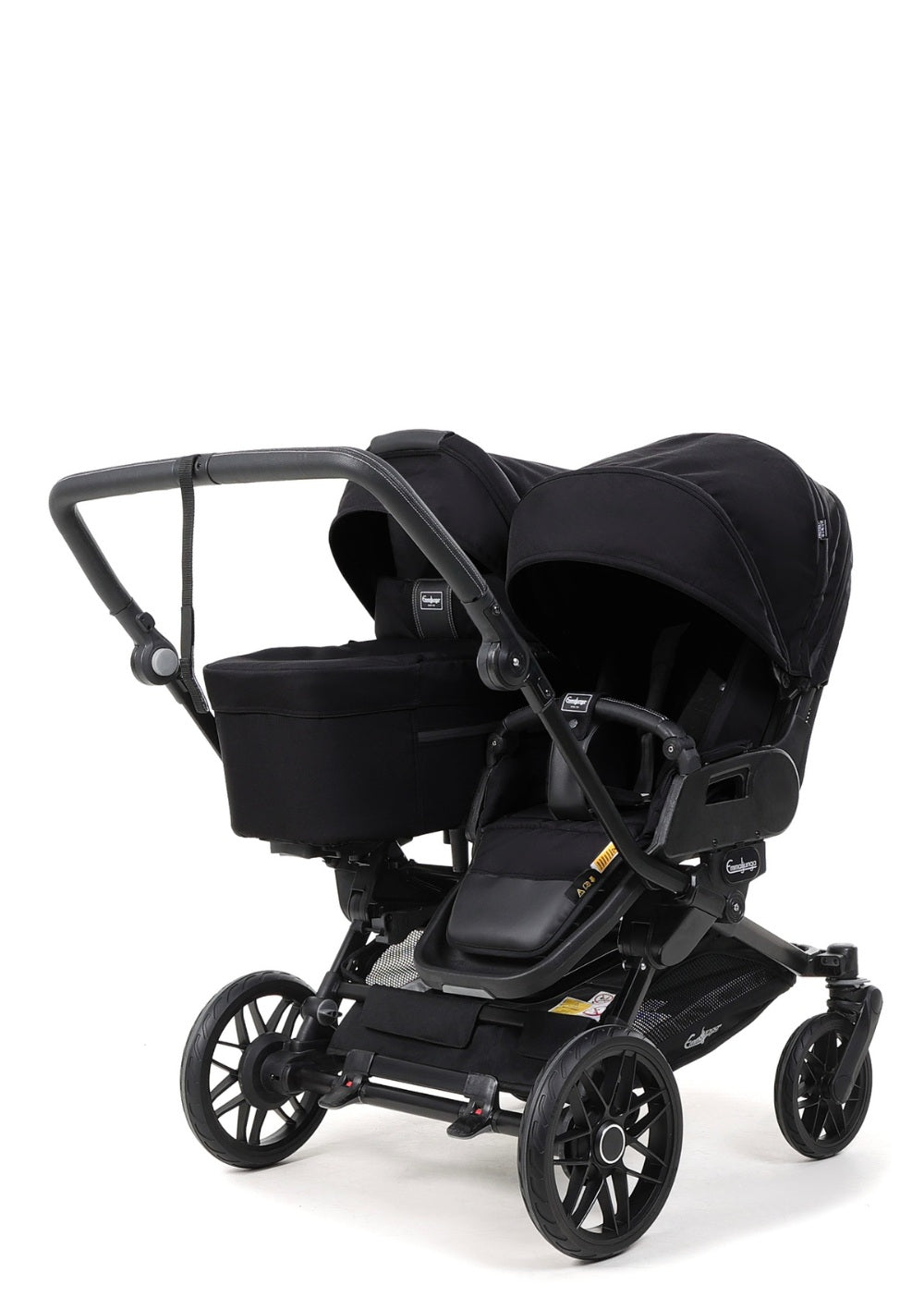 Emmaljunga Geschwisterwagen 'Double SENTO FLAT+' Urban Black
