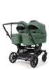 Zwillings-Kinderwagen-Set 'Double SENTO FLAT+' Urban Green