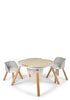 Spieltisch & Stühle Set Graphit Grau