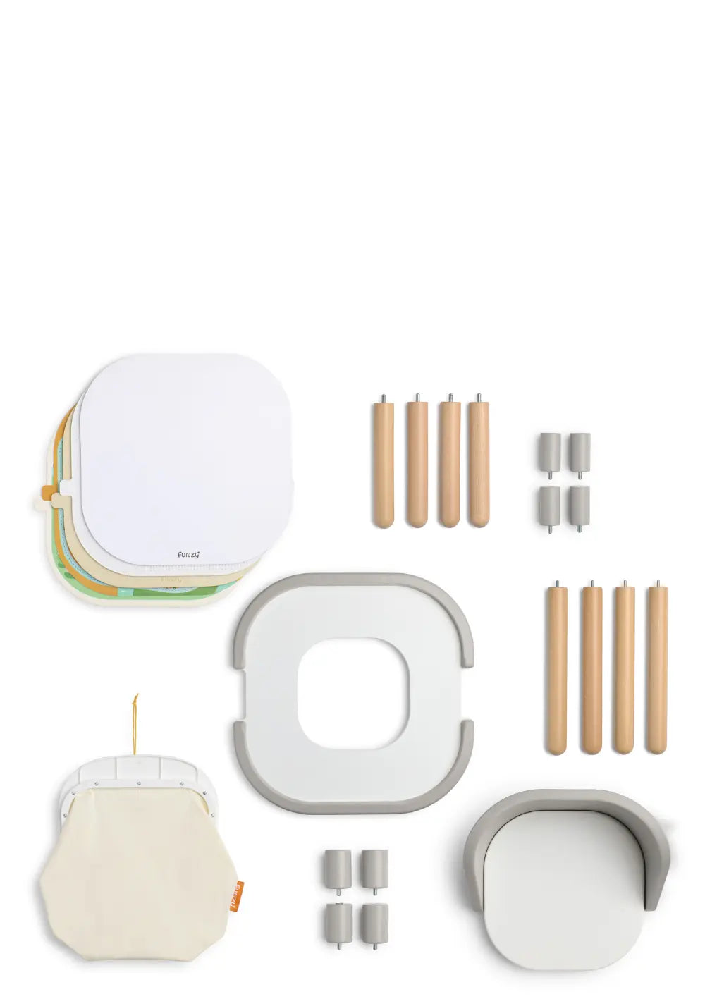 Funzy Spieltisch & Stühle Set Graphit Grau