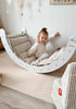 Kletterbogen Birke Weiß inkl. Kissen Cord Creme Beige