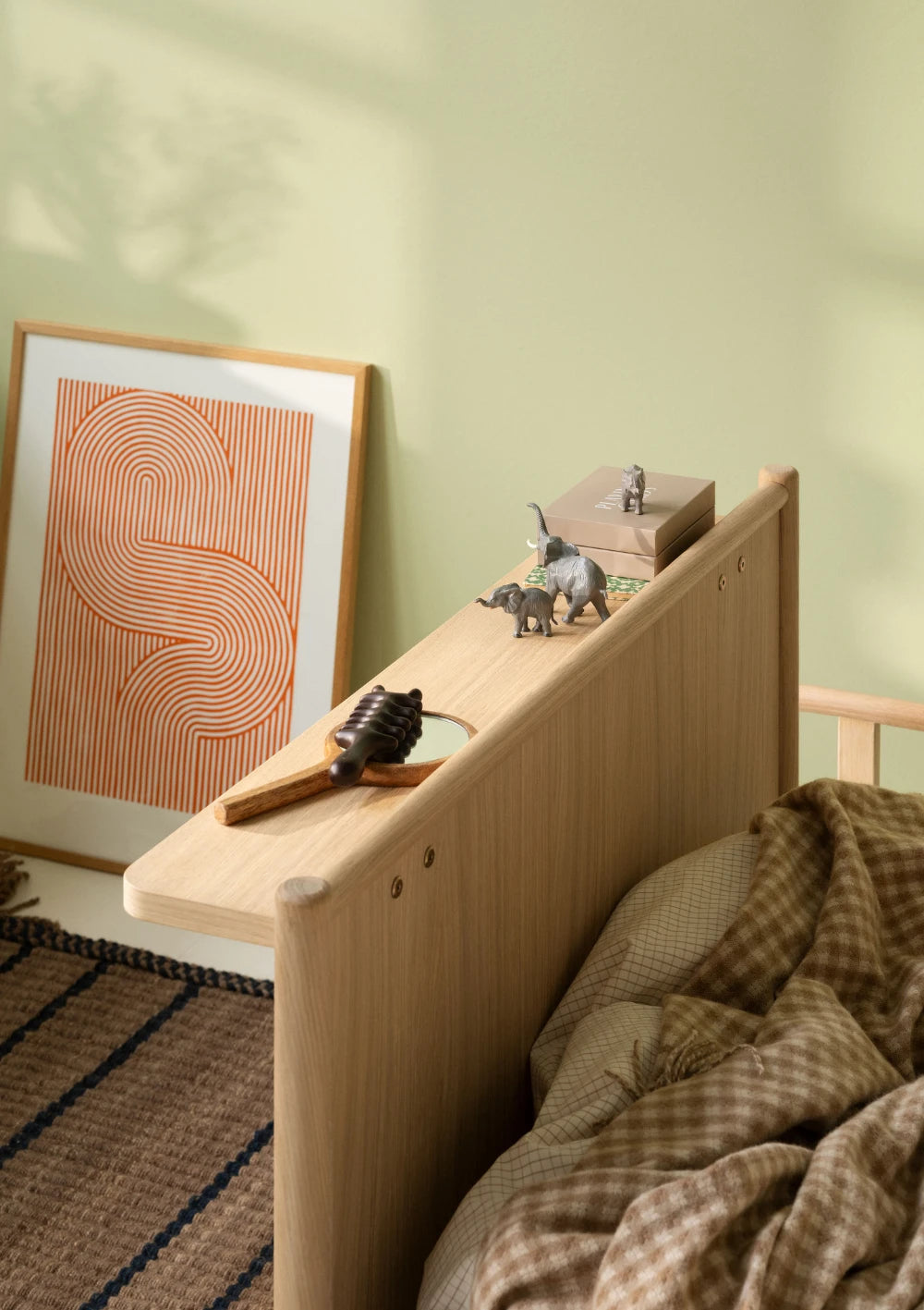 Oliver Furniture Ablage für Bett 'Camp Novel' 200 x 120 Eiche