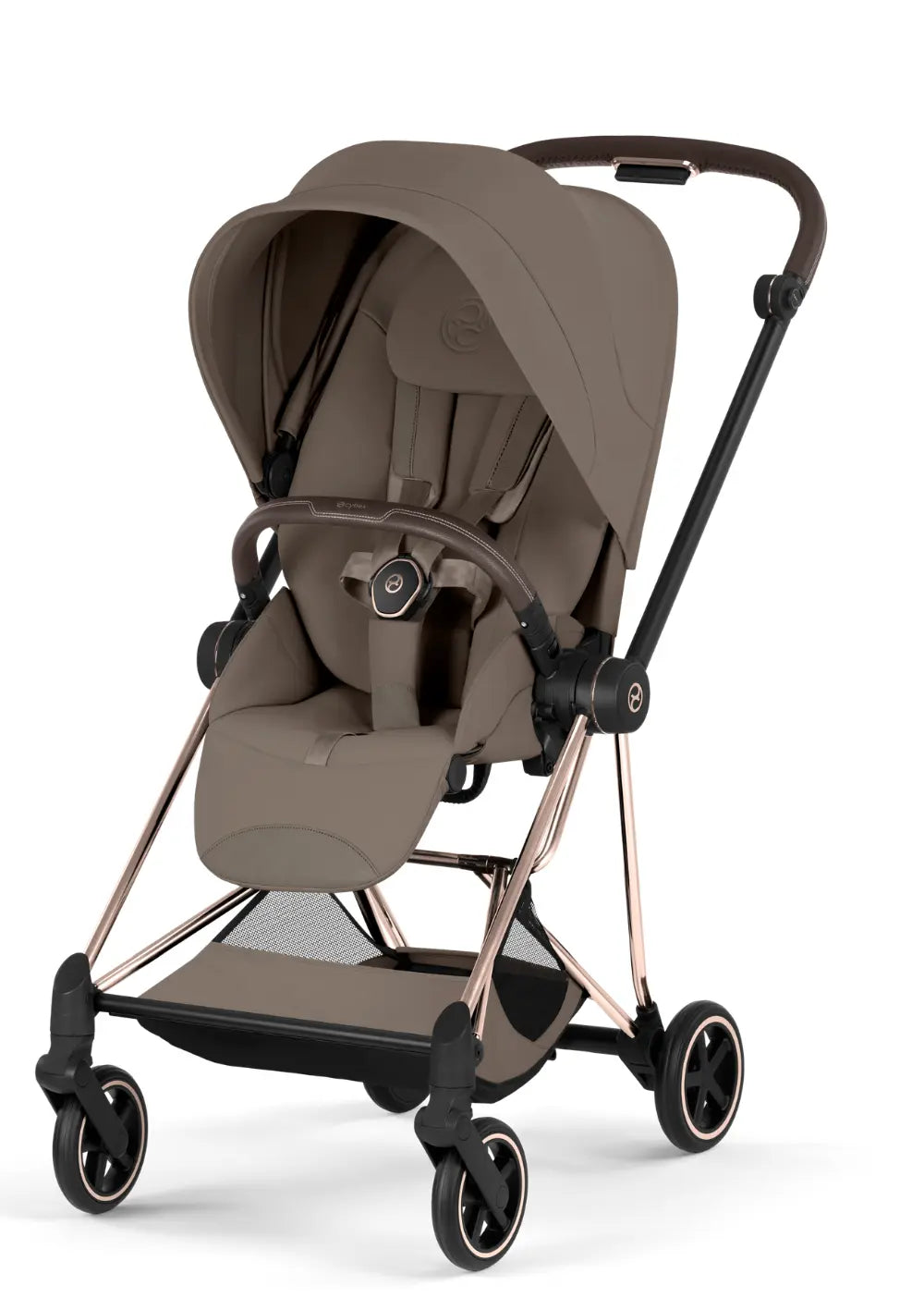 Cybex Kinderwagen-Set 'Mios' Coconut Brown / Roségold Frame 