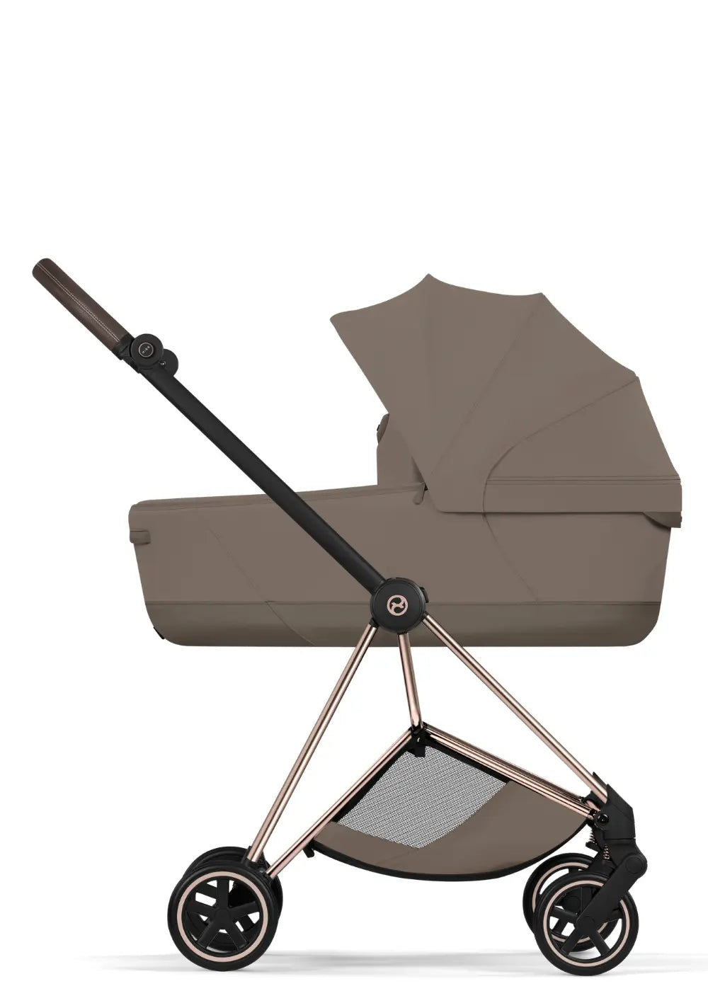 Cybex Kinderwagen-Set 'Mios' Coconut Brown / Roségold Frame 
