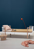 Einzelbett 'Wood Original' weiß / Eiche 200 x 90 cm