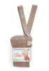 Strumpfhose mit Trägern mit Fuß peanut blend