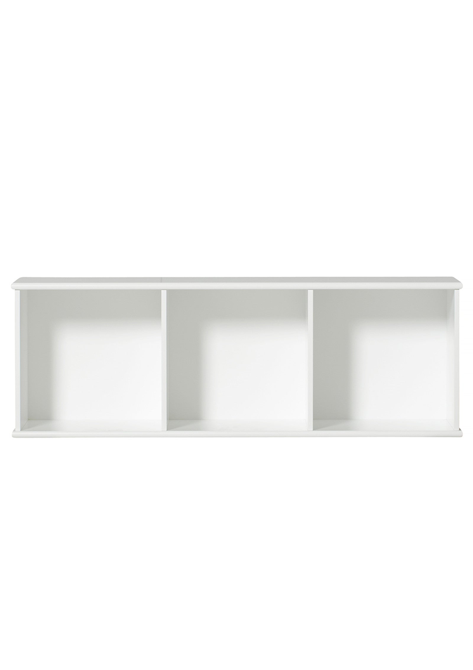 'Wood' Regal horizontal 3 x 1 / weiß zum Aufhängen